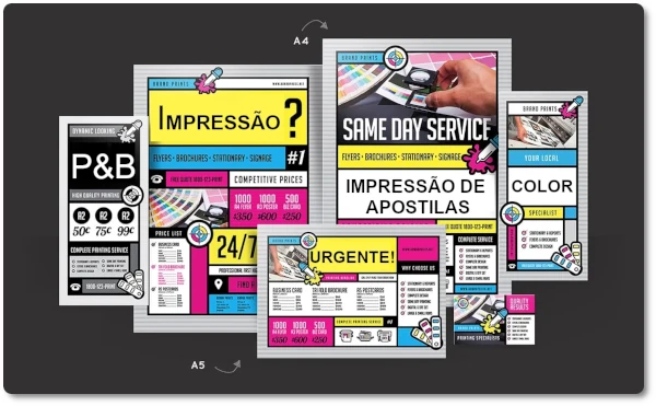 Impressão de material didático
